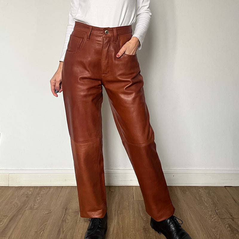 Brown Leather trousers