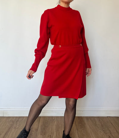 Vintage Two pieces Red Suit