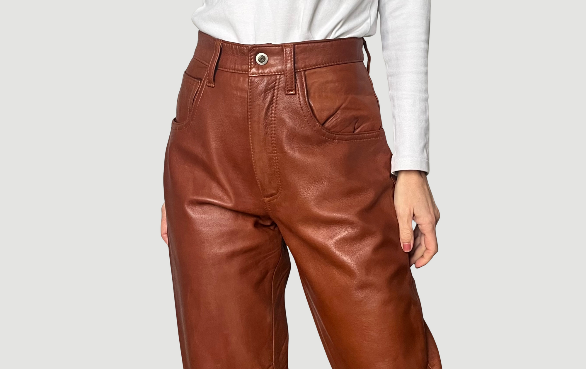 Brown Leather trousers