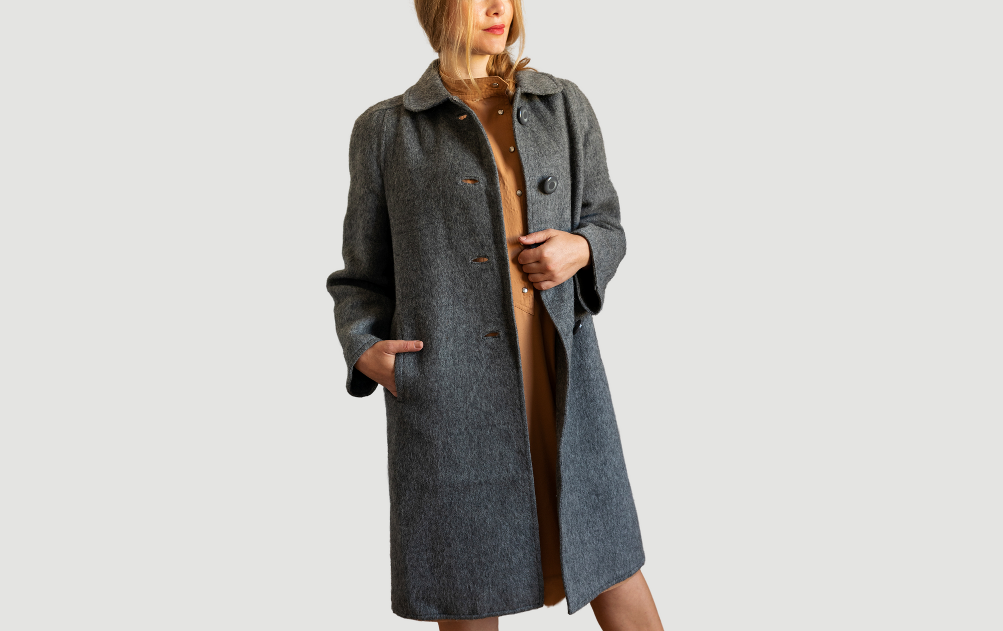 Gray wool Coat