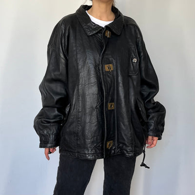Vintage Leather Bomber jacket