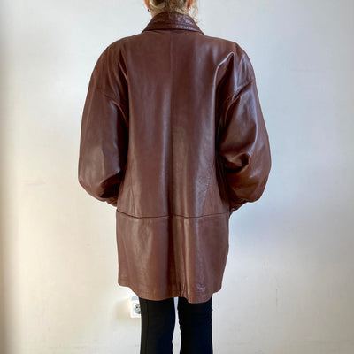 Burgundy leather Jacket