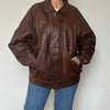 Vintage leather Bomber jacket